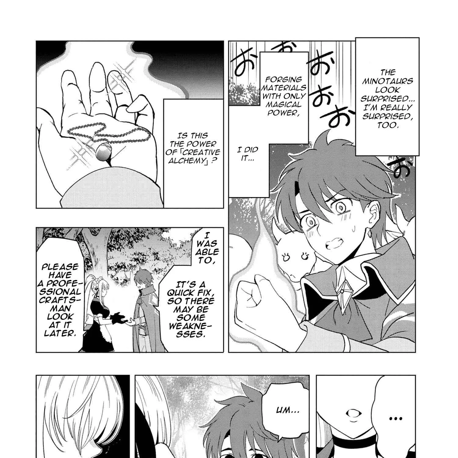 Souzou Renkinjutsushi wa Jiyuu wo Ouka suru: Kokyou wo Tsuihou saretara, Maou no Ohizamoto de Chouzetsu Kouka no Magic Item Tsukuri-houdai ni Narimashita - Page 16