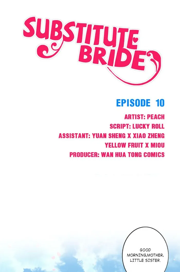 Substitute Bride Chapter 10 page 1 - MangaKakalot