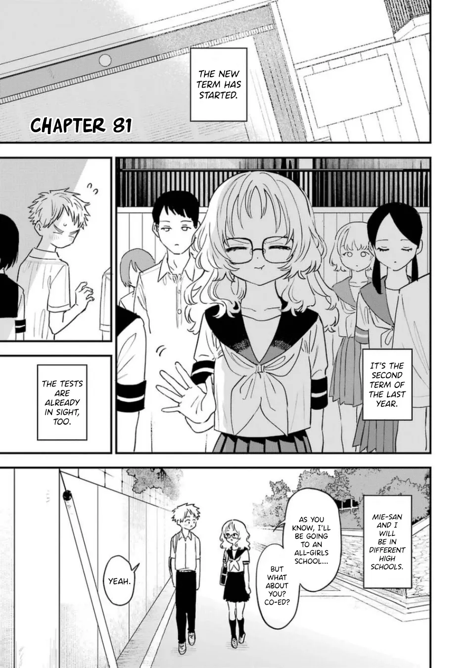 Suki Na Ko Ga Megane Wo Wasureta Chapter 81 page 3 - MangaKakalot