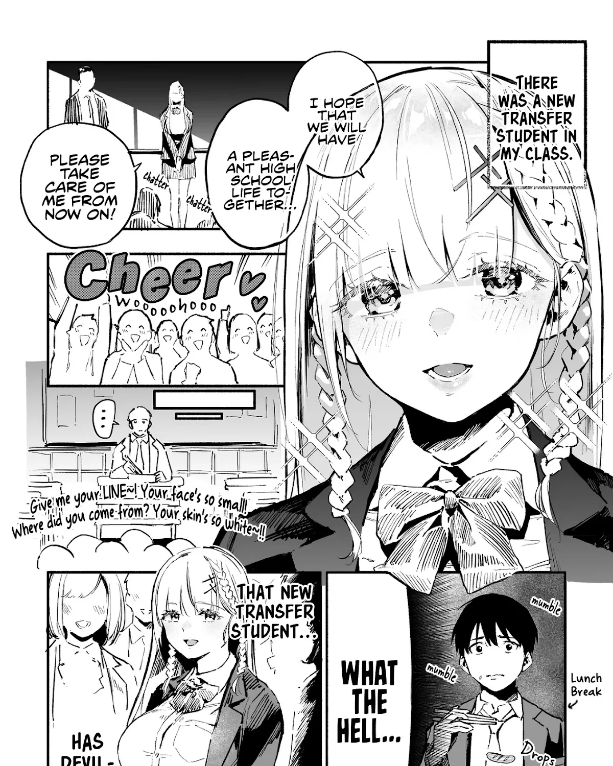 The Angelic Yet Devilish Transfer Student With Big Tits Chapter 1 page 1 - MangaKakalot