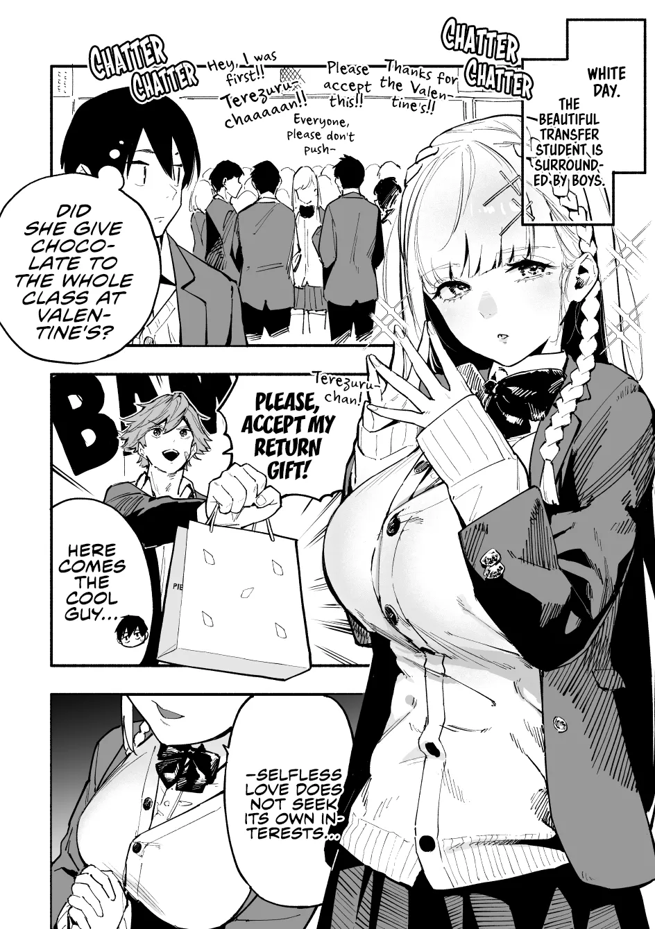 The Angelic Yet Devilish Transfer Student With Big Tits Chapter 6 page 1 - MangaKakalot