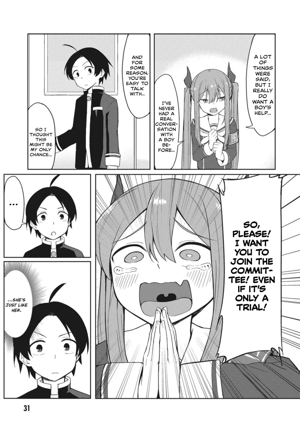 The Hella Weak Disciplinary Committee Chairman, Kaeri-Chan Chapter 3 page 8 - MangaKakalot