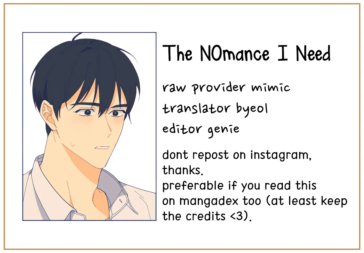 The NOmance I Need Chapter 1 page 1 - MangaKakalot