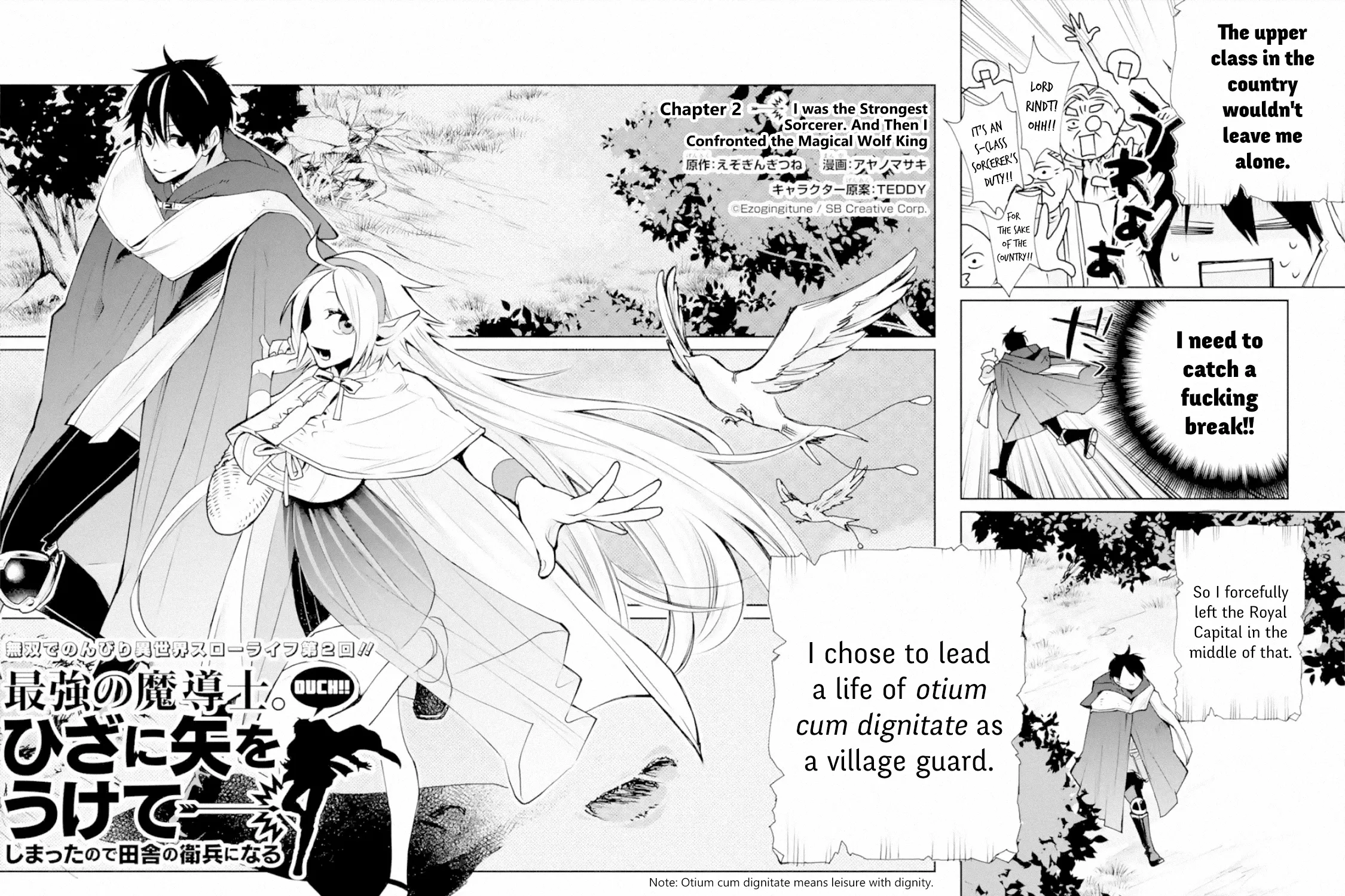 The Strongest Wizard Becomes A Countryside Guardsman After Taking An Arrow To The Knee Chapter 2.1 page 3 - MangaKakalot