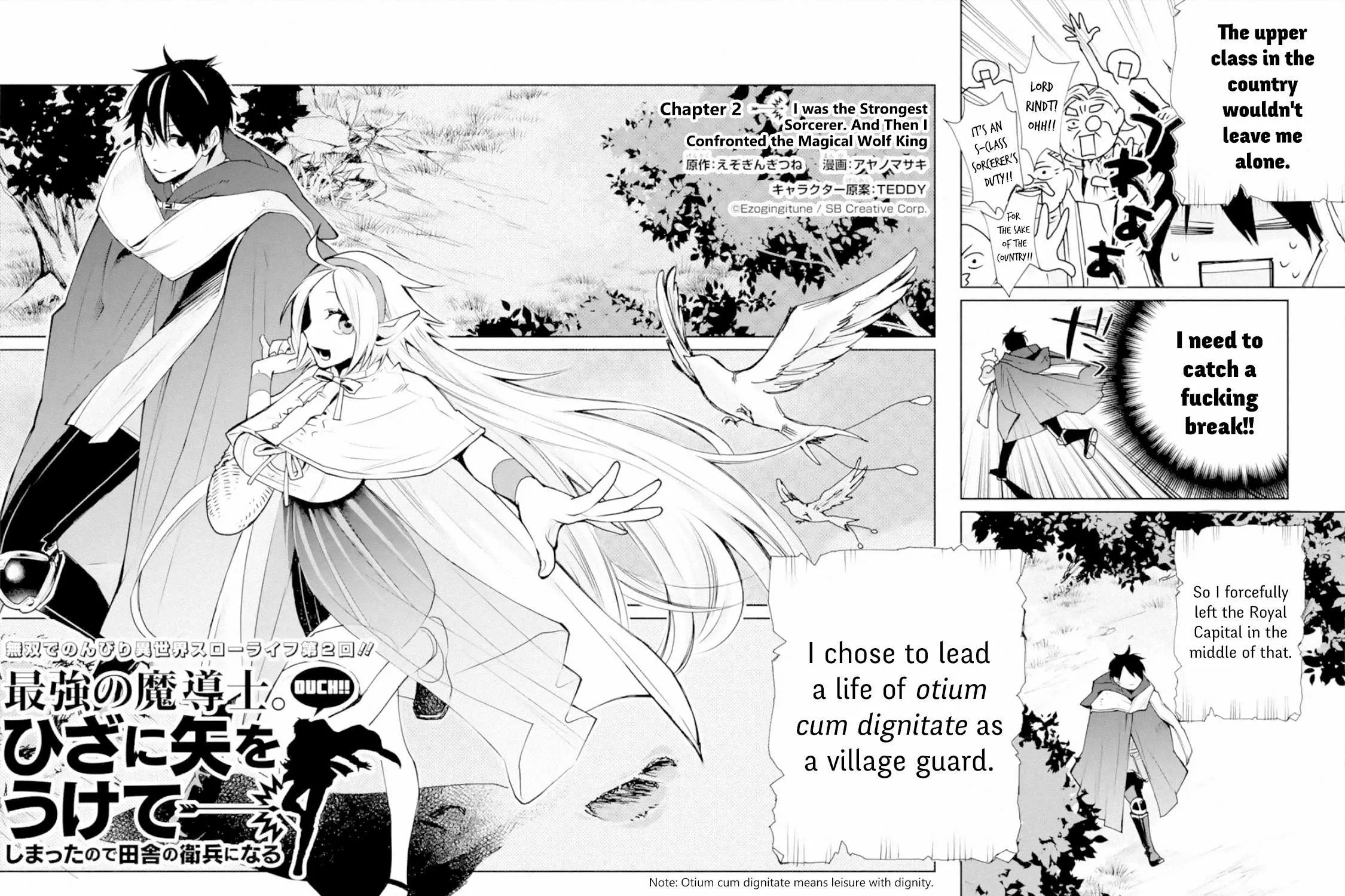 The Strongest Wizard Becomes A Countryside Guardsman After Taking An Arrow To The Knee Chapter 2 page 3 - MangaKakalot