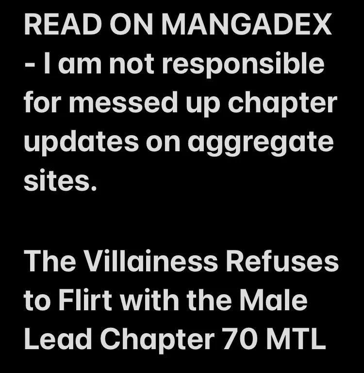 The Villainess Refuses To Flirt With The Male Lead Chapter 70 page 1 - MangaNelo