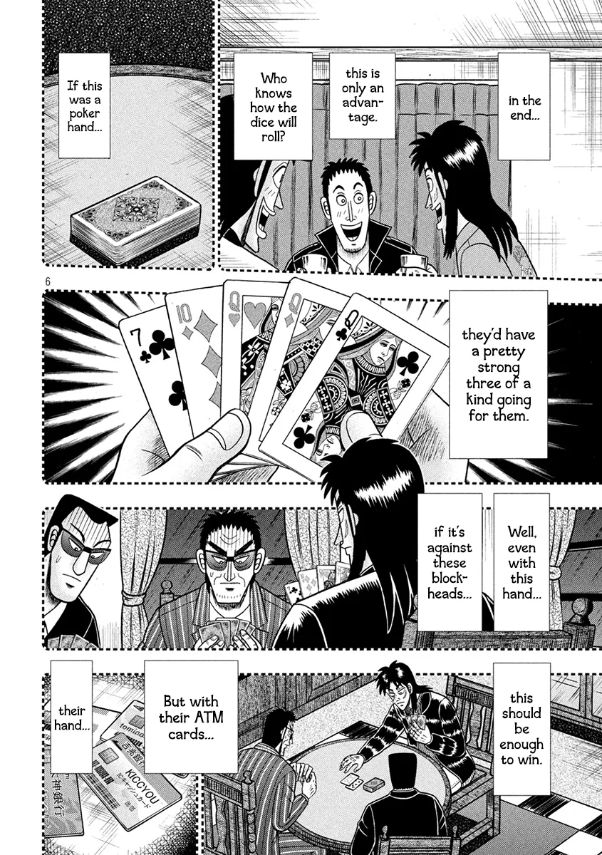 Tobaku Datenroku Kaiji - One Poker Hen Chapter 396 page 6 - MangaKakalot