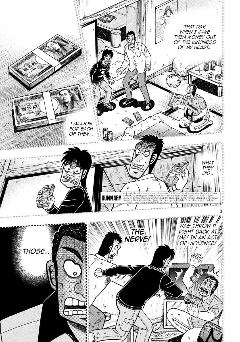 Tobaku Datenroku Kaiji - One Poker Hen Chapter 399 page 3 - MangaKakalot