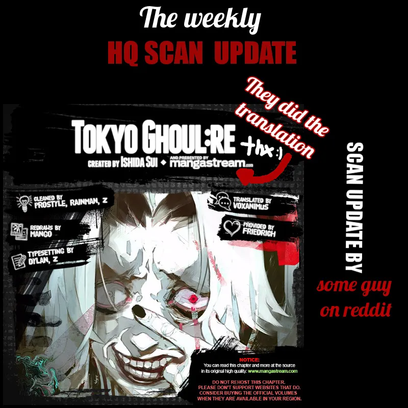 Tokyo Ghoul:re Chapter 174 page 1 - MangaNato