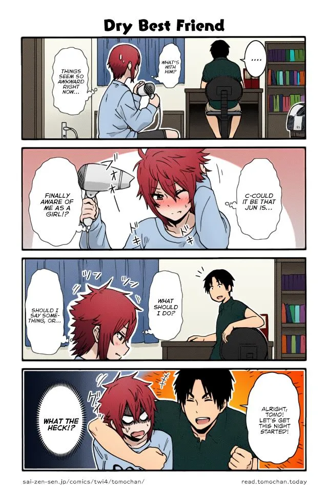 Tomo-Chan Wa Onnanoko (Fan Colored) Chapter 20 page 17 - MangaKakalot