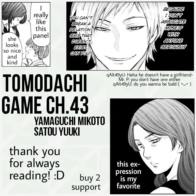 Tomodachi Game Chapter 43 page 49 - MangaNelo