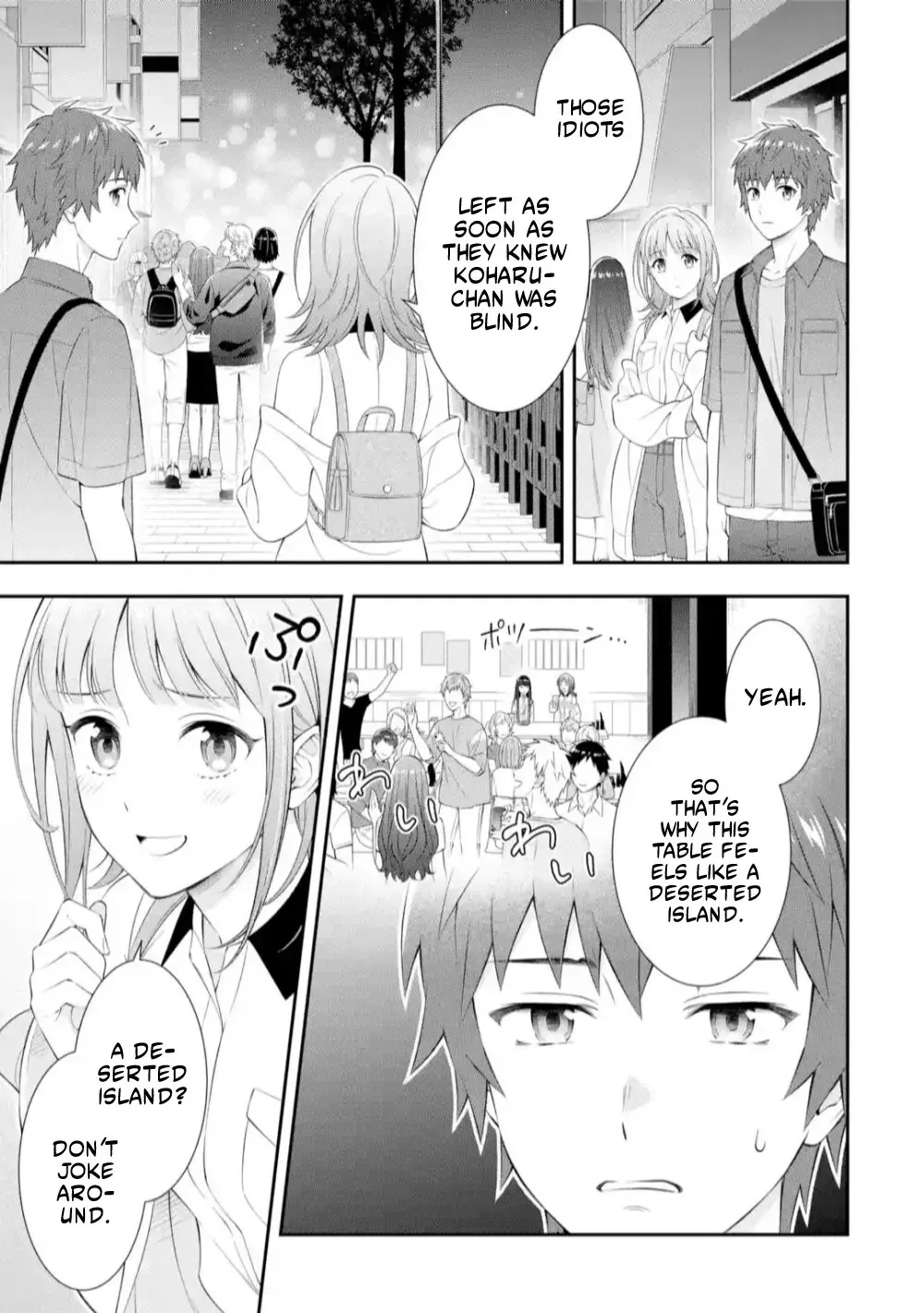 Toumei na Yoru ni Kakeru-kun to, Me ni Mienai Koi wo Shita. Chapter 1.1 page 14 - MangaNato