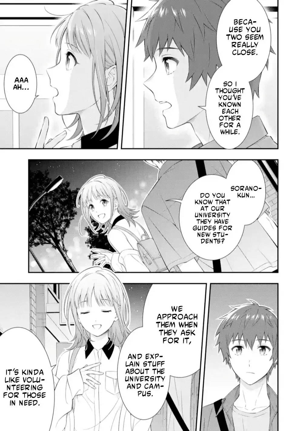 Toumei na Yoru ni Kakeru-kun to, Me ni Mienai Koi wo Shita. Chapter 1.1 page 16 - MangaNato