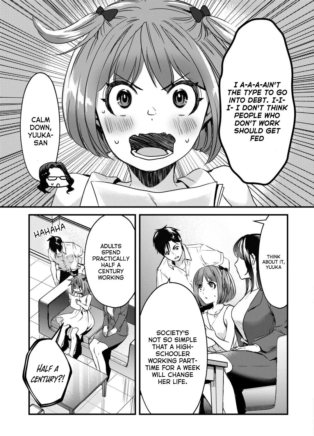 Tsuki 50-man Moratte mo Ikigai no Nai Tonari no Onee-san ni 30-man de Yatowarete "Okaeri" tte Iu Oshigoto ga Tanoshii Chapter 19 page 10 - MangaKakalot