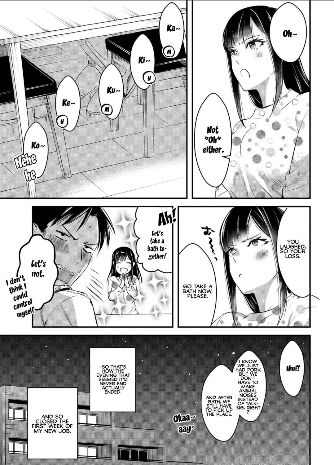 Tsuki 50-man Moratte mo Ikigai no Nai Tonari no Onee-san ni 30-man de Yatowarete "Okaeri" tte Iu Oshigoto ga Tanoshii Chapter 2 page 41 - MangaKakalot