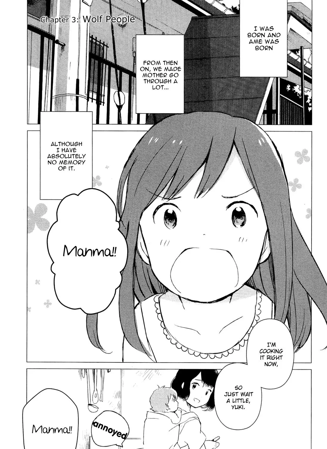 Wolf Children: Ame & Yuki Chapter 3 page 3 - MangaKakalot