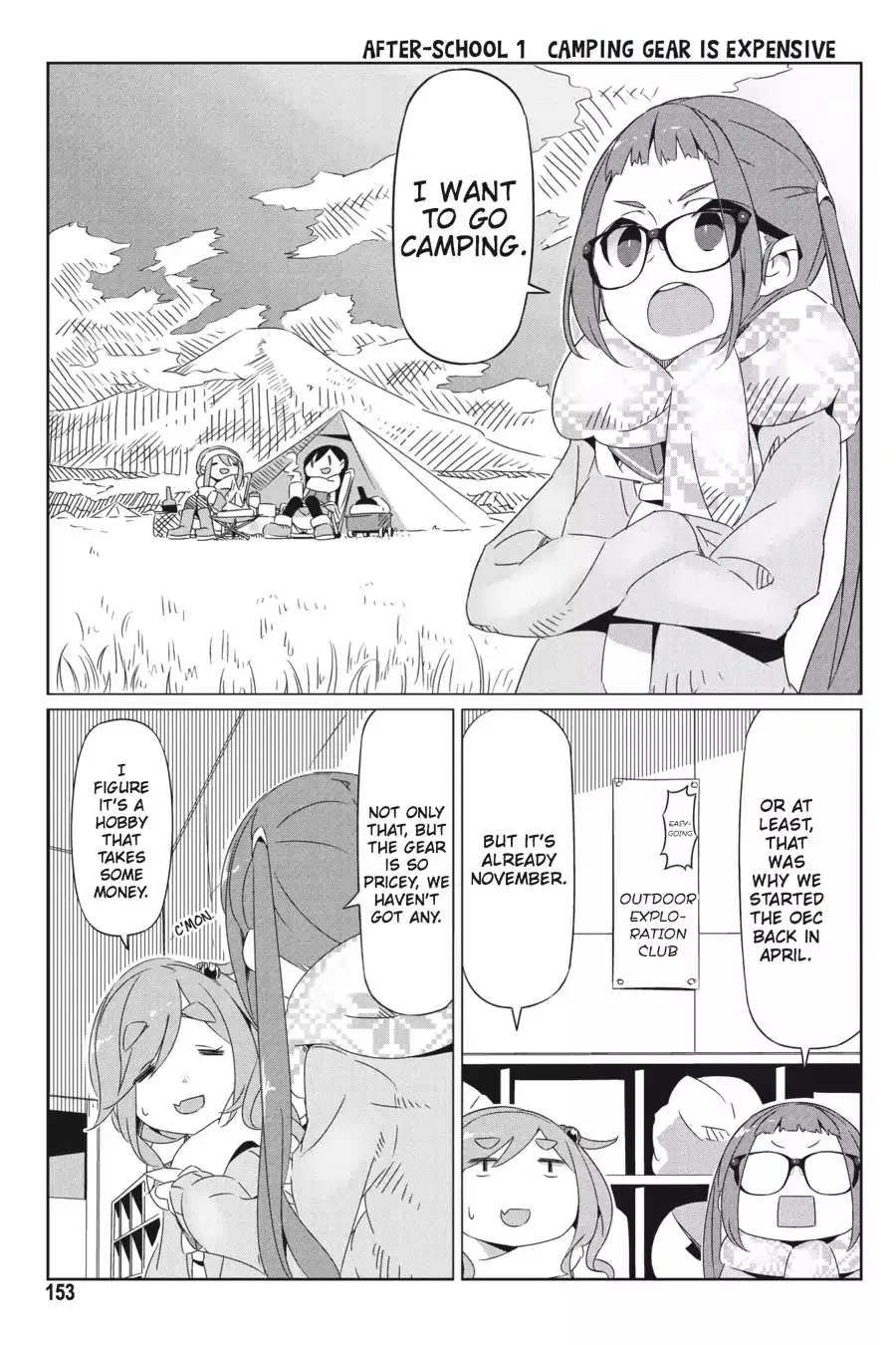 Yurucamp Chapter 3.1 page 1 - MangaNato