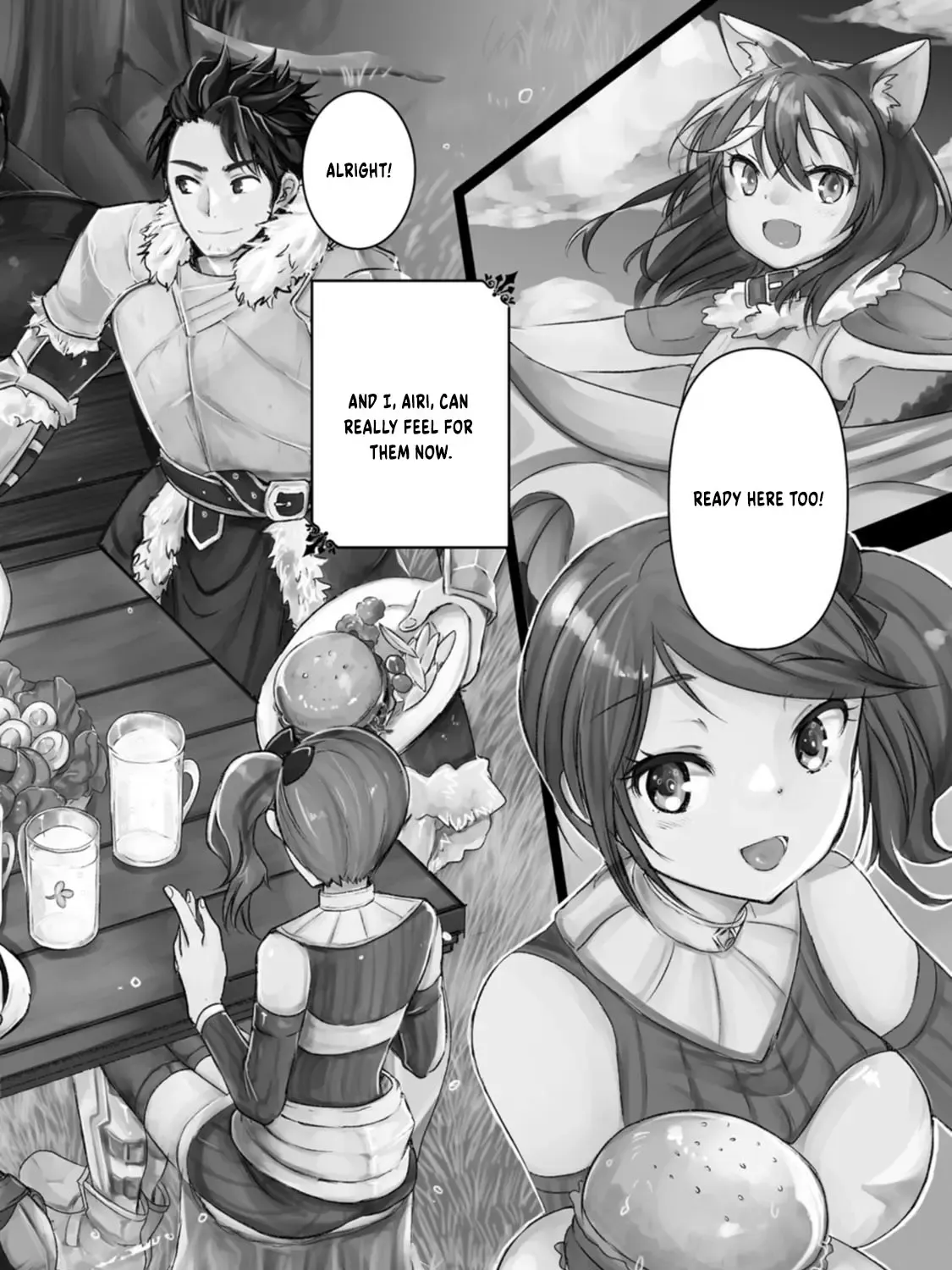 Yuusha ni Narenakatta Sanbaka Trio wa, Kyou mo Otoko Meshi wo Koshiraeru. Chapter 1 page 13 - MangaKakalot